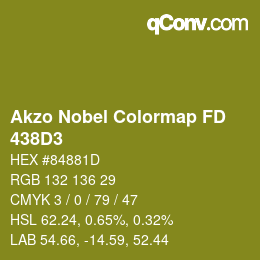 Código de color: Akzo Nobel Colormap FD - 438D3 | qconv.com