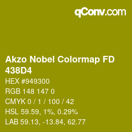 Color code: Akzo Nobel Colormap FD - 438D4 | qconv.com