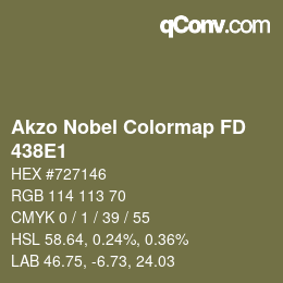 Código de color: Akzo Nobel Colormap FD - 438E1 | qconv.com