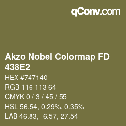 Color code: Akzo Nobel Colormap FD - 438E2 | qconv.com