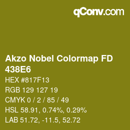 Color code: Akzo Nobel Colormap FD - 438E6 | qconv.com
