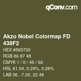 Color code: Akzo Nobel Colormap FD - 438F2 | qconv.com