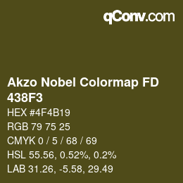 Farbcode: Akzo Nobel Colormap FD - 438F3 | qconv.com