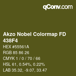 Code couleur: Akzo Nobel Colormap FD - 438F4 | qconv.com