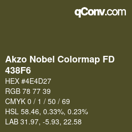 Code couleur: Akzo Nobel Colormap FD - 438F6 | qconv.com