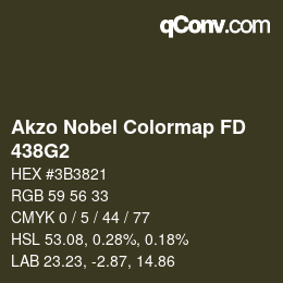 Color code: Akzo Nobel Colormap FD - 438G2 | qconv.com