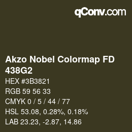 Code couleur: Akzo Nobel Colormap FD - 438G2 | qconv.com