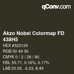 Color code: Akzo Nobel Colormap FD - 438H5 | qconv.com