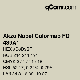 Color code: Akzo Nobel Colormap FD - 439A1 | qconv.com