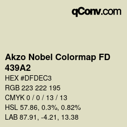 Color code: Akzo Nobel Colormap FD - 439A2 | qconv.com