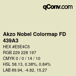 Farbcode: Akzo Nobel Colormap FD - 439A3 | qconv.com
