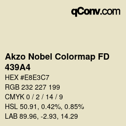カラーコード: Akzo Nobel Colormap FD - 439A4 | qconv.com