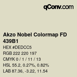 Color code: Akzo Nobel Colormap FD - 439B1 | qconv.com
