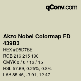Color code: Akzo Nobel Colormap FD - 439B3 | qconv.com