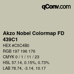 Color code: Akzo Nobel Colormap FD - 439C1 | qconv.com