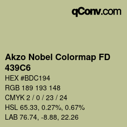 Color code: Akzo Nobel Colormap FD - 439C6 | qconv.com