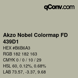 Color code: Akzo Nobel Colormap FD - 439D1 | qconv.com