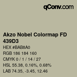 Color code: Akzo Nobel Colormap FD - 439D3 | qconv.com