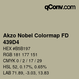 Farbcode: Akzo Nobel Colormap FD - 439D4 | qconv.com