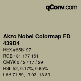 Color code: Akzo Nobel Colormap FD - 439D4 | qconv.com