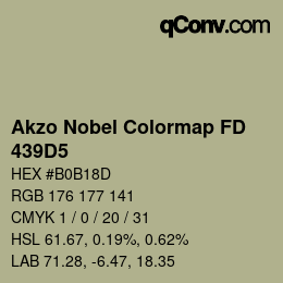 Code couleur: Akzo Nobel Colormap FD - 439D5 | qconv.com