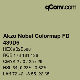 Farbcode: Akzo Nobel Colormap FD - 439D6 | qconv.com