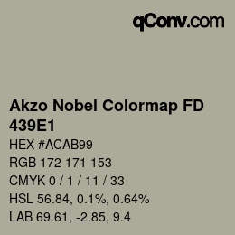 Code couleur: Akzo Nobel Colormap FD - 439E1 | qconv.com