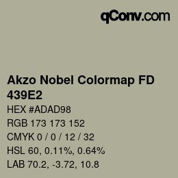 Color code: Akzo Nobel Colormap FD - 439E2 | qconv.com
