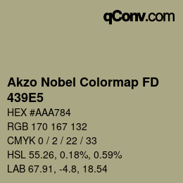 Code couleur: Akzo Nobel Colormap FD - 439E5 | qconv.com