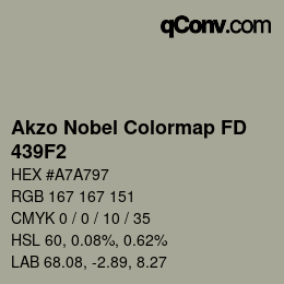 Color code: Akzo Nobel Colormap FD - 439F2 | qconv.com