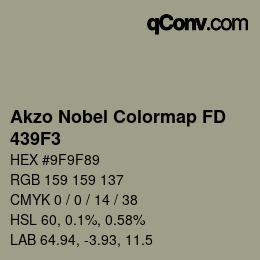 Color code: Akzo Nobel Colormap FD - 439F3 | qconv.com