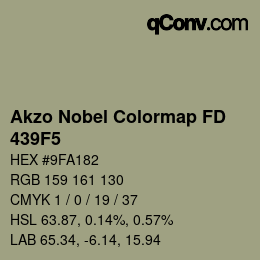 Código de color: Akzo Nobel Colormap FD - 439F5 | qconv.com