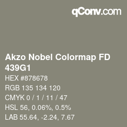 Farbcode: Akzo Nobel Colormap FD - 439G1 | qconv.com