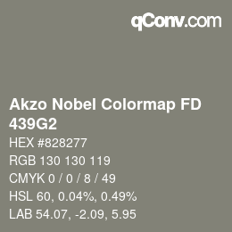 Color code: Akzo Nobel Colormap FD - 439G2 | qconv.com