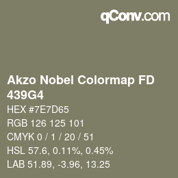 Farbcode: Akzo Nobel Colormap FD - 439G4 | qconv.com