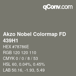 Código de color: Akzo Nobel Colormap FD - 439H1 | qconv.com