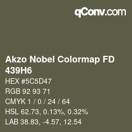 Color code: Akzo Nobel Colormap FD - 439H6 | qconv.com