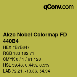 Color code: Akzo Nobel Colormap FD - 440B4 | qconv.com