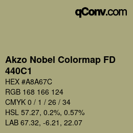 Color code: Akzo Nobel Colormap FD - 440C1 | qconv.com