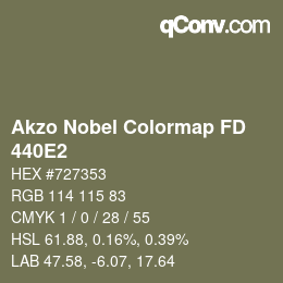 Código de color: Akzo Nobel Colormap FD - 440E2 | qconv.com