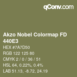 Color code: Akzo Nobel Colormap FD - 440E3 | qconv.com