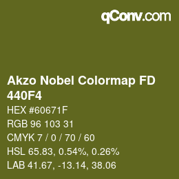 Color code: Akzo Nobel Colormap FD - 440F4 | qconv.com