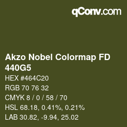 Farbcode: Akzo Nobel Colormap FD - 440G5 | qconv.com