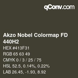 カラーコード: Akzo Nobel Colormap FD - 440H2 | qconv.com