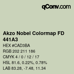 Código de color: Akzo Nobel Colormap FD - 441A3 | qconv.com