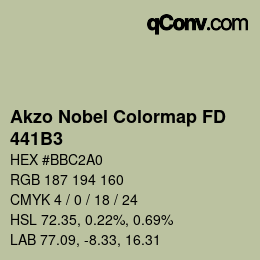 Code couleur: Akzo Nobel Colormap FD - 441B3 | qconv.com