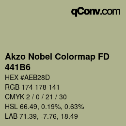 Color code: Akzo Nobel Colormap FD - 441B6 | qconv.com