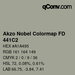 Farbcode: Akzo Nobel Colormap FD - 441C2 | qconv.com