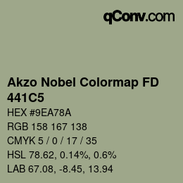 Código de color: Akzo Nobel Colormap FD - 441C5 | qconv.com