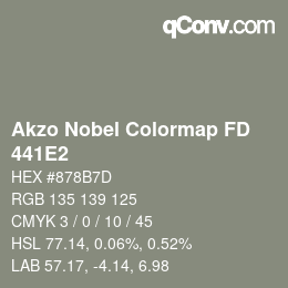 カラーコード: Akzo Nobel Colormap FD - 441E2 | qconv.com